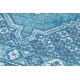 Gyapjú szőnyeg ANTIGUA 518 76 JW500 OSTA - Dísz lapos szövésű kék