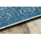 Wollen tapijt ANTIGUA 518 76 JW500 OSTA - Ornament vlakgeweven blauw​