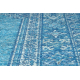 Tapete de lã ANTIGUA 518 76 JW500 OSTA - Ornamento tecido plano azul