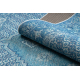 Tapis en laine ANTIGUA 518 76 JW500 OSTA - Ornement tissé à plat bleu