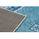 Alfombra de lana ANTIGUA 518 76 JW500 OSTA - Ornamento tejido plano azul
