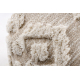 Puff CYLINDER puffe 50 x 50 x 50 cm puffea Boho, romber 22319 fodstøtte, aborre beige / fløde