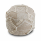 Pouffe CYLINDER 50 x 50 x 50 cm Boho, rhombuses 22314 footrest, for sitting beige / cream