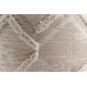 Πουφ ΚΥΛΙΝΔΡΟΣ 50 x 50 x 50 cm Μπόχο, ρόμβους 22314 υποπόδιο, για κάθισμα ανθρακίτης / κρέμα