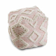 Puff Kvadrāts puf 50 x 50 x 50 cm Boho, rombi 22312 kāju balsts, sēdēt rozā / krēms