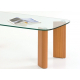 Konferenční stolek SABRINA, skleněná deska - třešeň