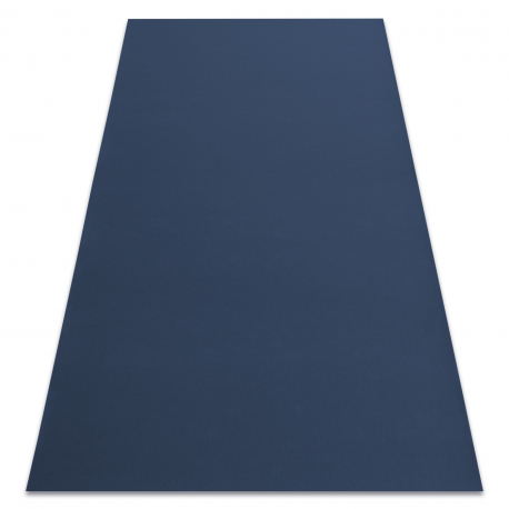 Пътеки противоплъзгаща основа RUMBA 1390 едноцветен тъмно синьо