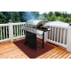 Tapis de protection pour barbecue GIN 3086 pour la terrasse, extérieur - rouge