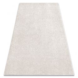 Fitted carpet SAN MIGUEL cream 031 plain, flat, one colour