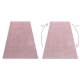 Fitted carpet SANTA FE blush pink 60 plain, flat, one colour