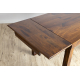 NEO S2/R SHEESHAM kihúzható asztal, kicsi barna