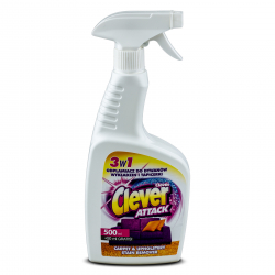 Spray pentru covoare CLEVER 3in1 550ml