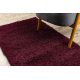 LUXUS shaggy carpet aubergine 08 , purple