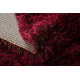 RHAPSODY 306 alfombra peluda burdeos / marrón