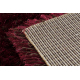 RHAPSODY 306 alfombra peluda burdeos / marrón