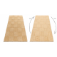 TEXTURE tæppe, strukturelle, geometriske vævekasser 07 beige