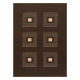 Килим MARS 1032 квадрата шоколад / вершки