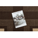 MARS Teppich 1032 Quadrate Schokolade / Creme