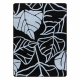 Tappeto YOUNGG 1592 foglie nero / blu