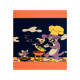 Børnetæppe TUREK 1780 Tom og Jerry marineblå / orange