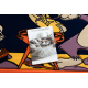 Kindertapijt TUREK 1780 Tom en Jerry marineblauw / oranje
