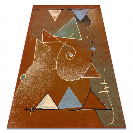 Carpet TOM. PRIMAWERA Neron geometric terracotta