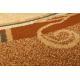 Carpet TOM. FIGARO Partytura circle terracotta / beige