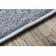 Fitted carpet SANTA FE silver 92 plain, flat, one colour