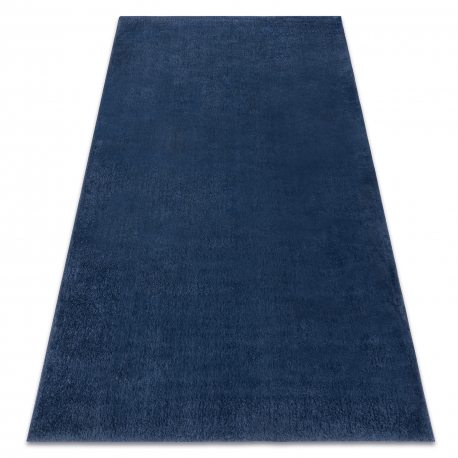 LINDO tapete lavável moderno azul oscuro, antiderrapante, pelúcia - Tapetes  Shaggy