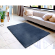 Modern mosható szőnyeg LINDO sötétkék, csúszásgátló, bozontos
