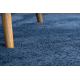 Модерен пране килим LINDO тъмно синьо, противоплъзгащ, рошав