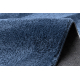 Tapis de lavage moderne LINDO bleu foncé, antidérapant, shaggy