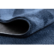 Alfombra de lavado moderna LINDO azul oscuro, antideslizante, peluda