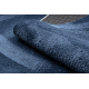 Модерен пране килим LINDO тъмно синьо, противоплъзгащ, рошав