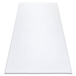 Сучасний пральний килим LINDO білий, протиковзкий, кудлатий