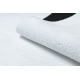 Tapis de lavage moderne LINDO blanc, antidérapant, shaggy