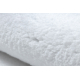 Модерен пране килим LINDO бяло, противоплъзгащ, рошав