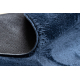 Moderni pesumatto LINDO pyöreä tummansininen, liukumaton, takkuinen
