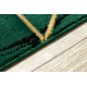 Килим EMERALD ексклюзивний 1012 гламур стильний Мармур, Геометричні пляшковий зелений / золото 80 cm