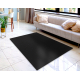Moderns veļas paklājs LINDO melns, pretslīdošs, pinkains