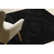 Moderný umývací koberec LINDO čierna, protišmykový, huňatý
