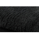 LINDO tapete lavável moderno preto, antiderrapante, pelúcia