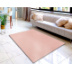 Модерен пране килим LINDO розово, противоплъзгащ, рошав