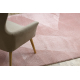 LINDO tapete lavável moderno rosa, antiderrapante, pelúcia