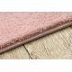 Модерен пране килим LINDO розово, противоплъзгащ, рошав