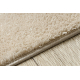 Modernus skalbimo kilimas LINDO smėlio spalvos, neslystantis, gauruotas