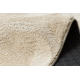 Modernus skalbimo kilimas LINDO smėlio spalvos, neslystantis, gauruotas