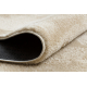Moderne vaske tæppe LINDO beige, skridsikkert, pjusket