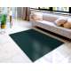 Moderne vaske tæppe LINDO grønt, skridsikkert, pjusket