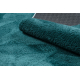 Moderne vaske tæppe LINDO grønt, skridsikkert, pjusket